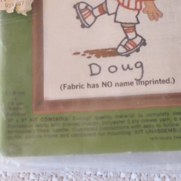 StitchKins #1783 Embroidery Soccer Kit with Frame - Picture 2 of 4